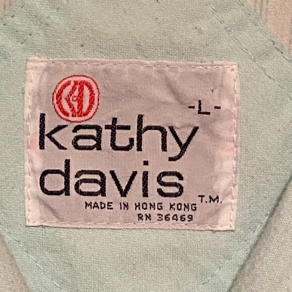 Kathy Davis Light Green Jacket Snap Front Closure 4 Pockets Lined Size (L) - Picture 4 of 10